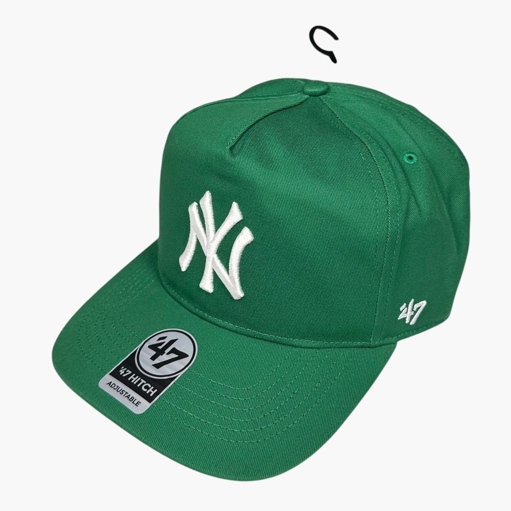 '47 Brand New York Yankees Hat Mens OSFA Green MLB Hitch Snapback